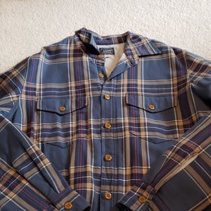 Quilted plaid shirt jacket